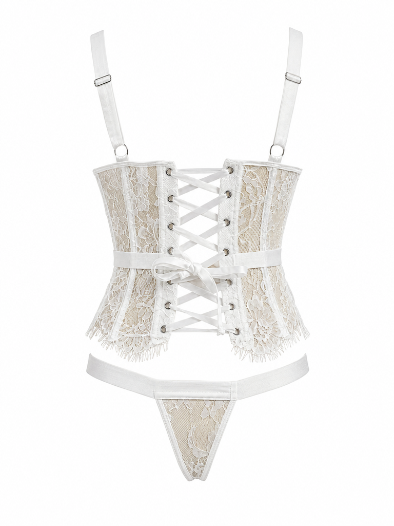 Bustier lace white