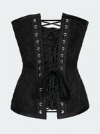 Corset 2-Tone color nude-mesh with pattern