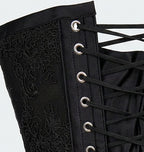 Corset 2-Tone color nude-mesh with pattern