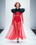 Feather cape