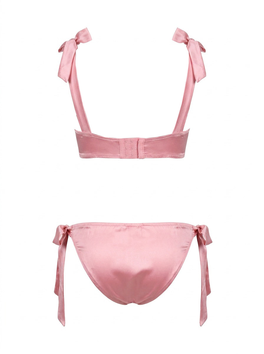Luxury Pink Satin 2pc Set (Copy)
