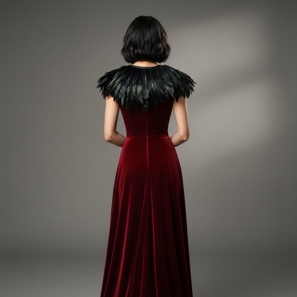 Feather chain collar