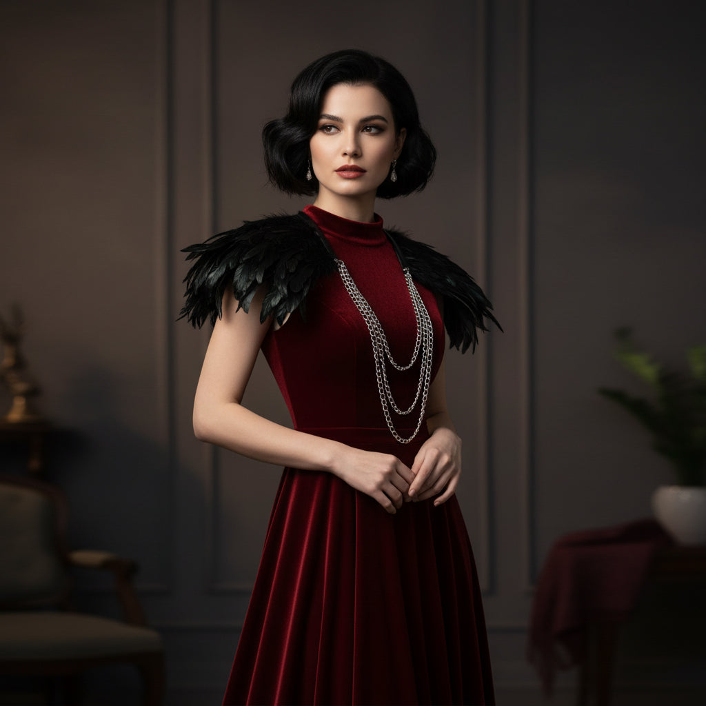 Feather chain collar